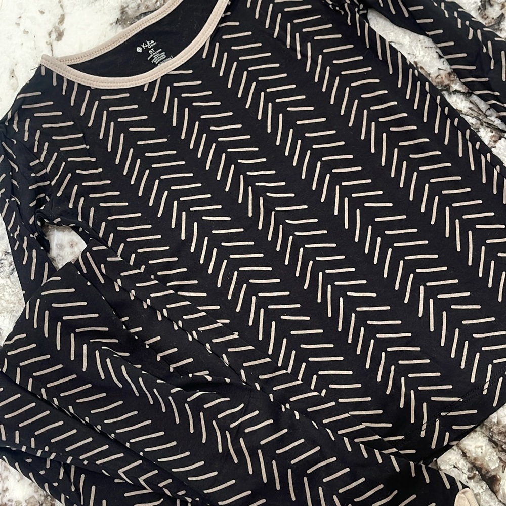 Kyte BABY Midnight Herringbone Bamboo Kids Pajamas